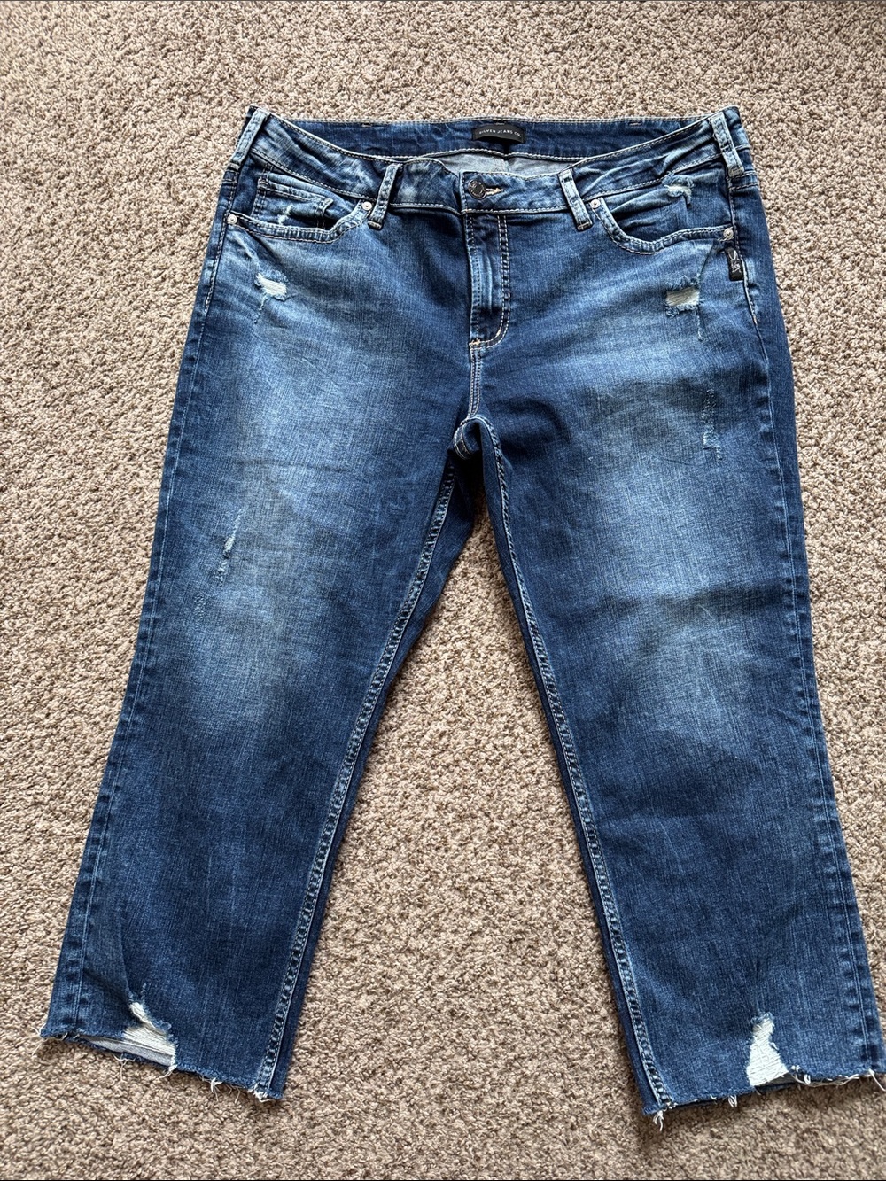 Silver Jeans Women Elyse Capri-EUC